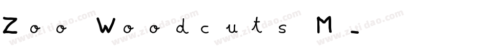 Zoo Woodcuts M字体转换